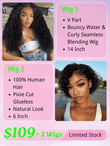 $109 Get 2 Wigs | Klaiyi BOGO Free Friday Special Offer Limited Time Flash Sale
