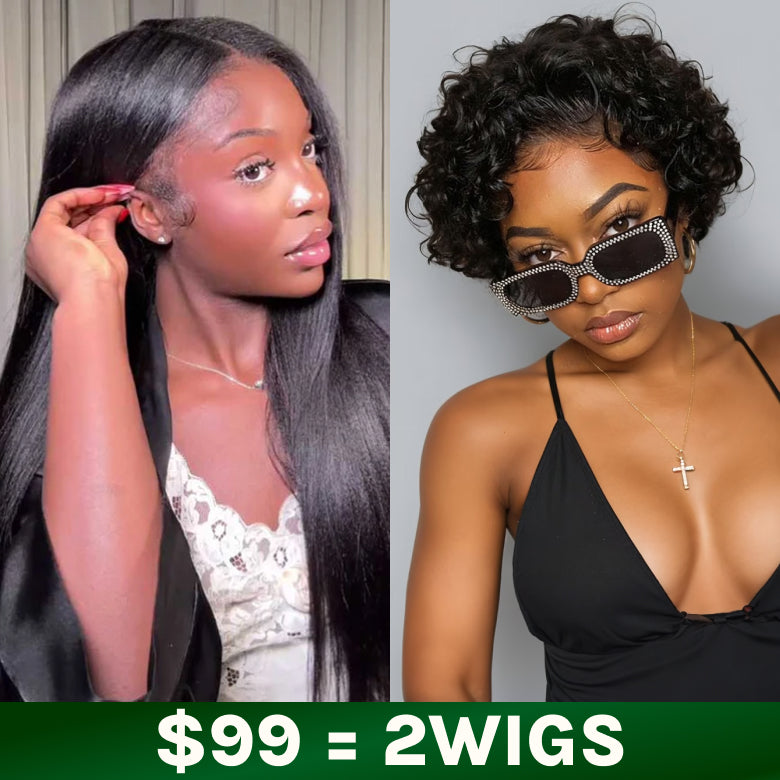 $89 Get 2 Wigs | Klaiyi BOGO Free Tax Refund Big Saving Buy 1 Get 2 Wigs Super Flash Sale