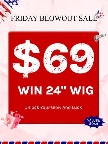Klaiyi Mystery Box Only $69  Win 24" 13x4 Lace Front Wig Valued $259 Flash Sale