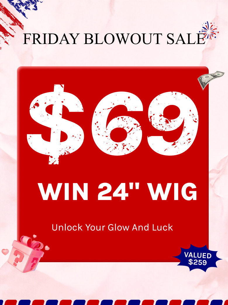 Klaiyi Mystery Box Only $69  Win 24" 13x4 Lace Front Wig Valued $259 Flash Sale