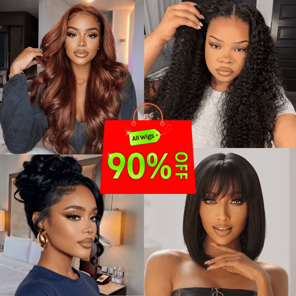 All Wigs Extra 90% OFF | Klaiyi  Black FRIDAY Special Offer Mega Sale Limited Stock Flash Sale