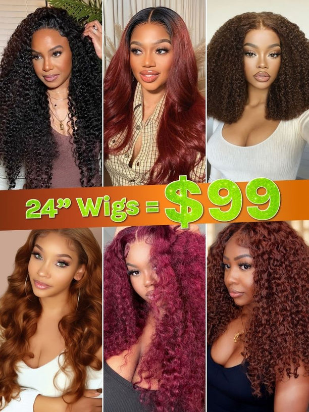 $99=24" Wig | Klaiyi Friday Bonus 24Hrs Shiping Out Limited Stock Flash Sale
