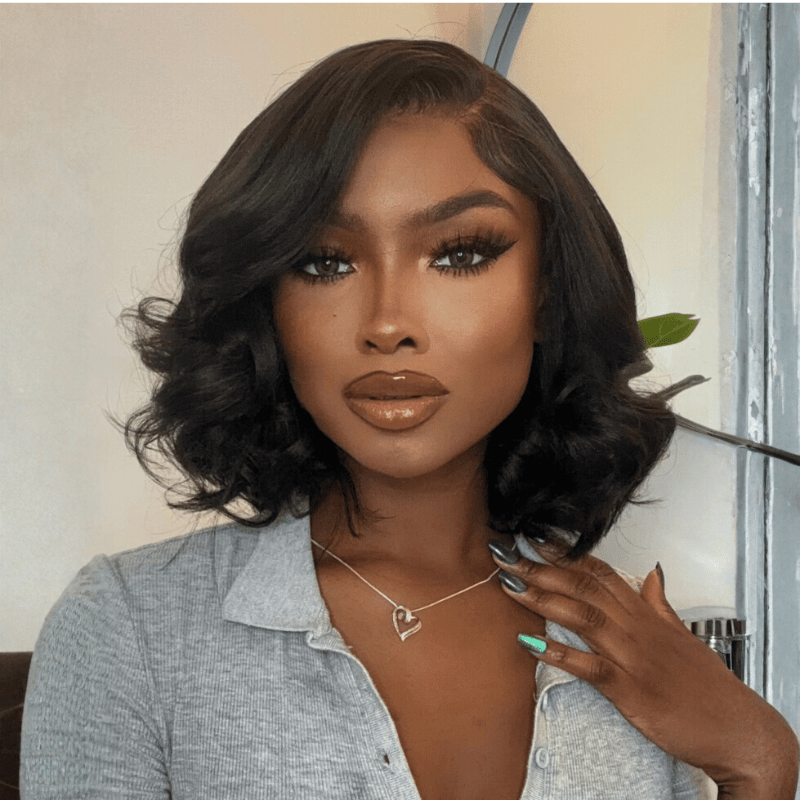 VIP Member| 200%Density 13x4 Lace Front Wig Shoulder Length Wavy Wig Flash Sale