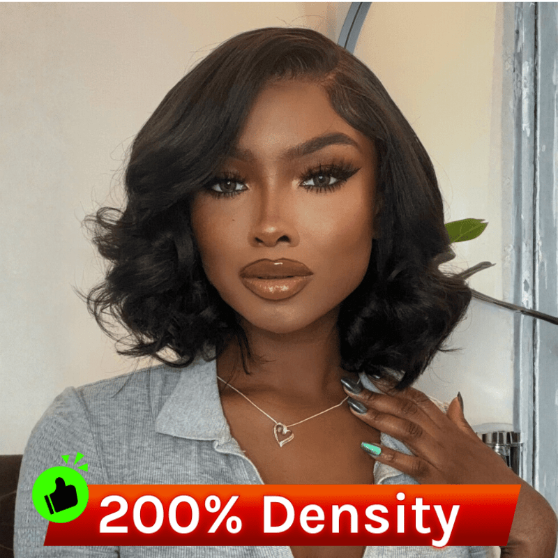 VIP Member| 200%Density 13x4 Lace Front Wig Shoulder Length Wavy Wig Flash Sale