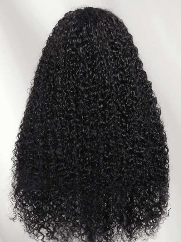 Klaiyi  7x5 Lace Bye Bye Knots Jerry Curl Wig with Lived-In Coils Put On And Go Glueless Human Hair Wig