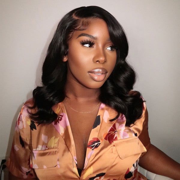 VIP Member| 200%Density 13x4 Lace Front Wig Shoulder Length Wavy Wig Flash Sale