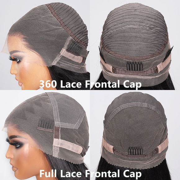 Klaiyi Hair 360 Body Wave Transparent Lace Frontal Wig Full Lace Wigs 180% Density Human Hair Wigs Flash Sale