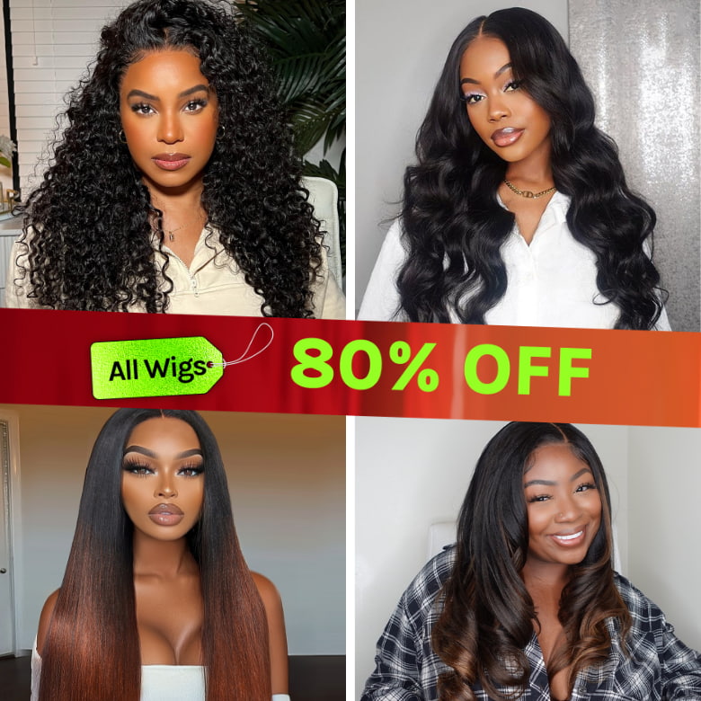 All Wigs Extra 80% OFF | Klaiyi  Black FRIDAY Special Offer Mega Sale Limited Stock Flash Sale