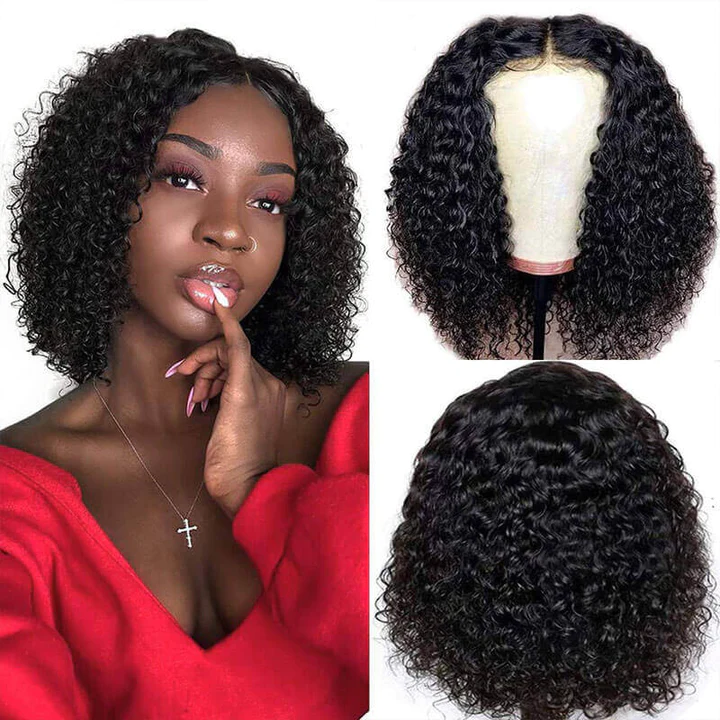Second Wig Only $10 | Klaiyi Exclusive Offer 4x4 Lace Closure 200% Density Fumi Curly Bob Wig Flash Sale