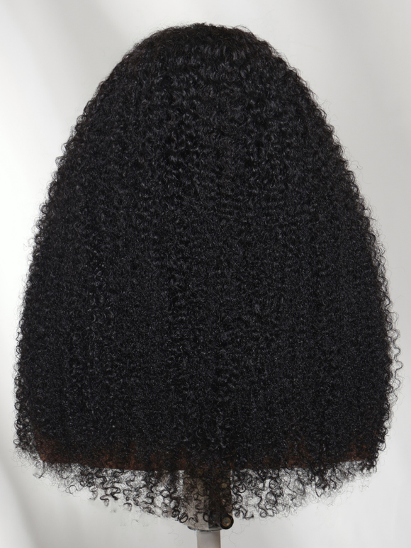 Klaiyi 7x5 Bye Bye Knots Lace Natural Blown-Out Afro-Coil Kinky Curly Put On And Go Glueless Human Hair Wig