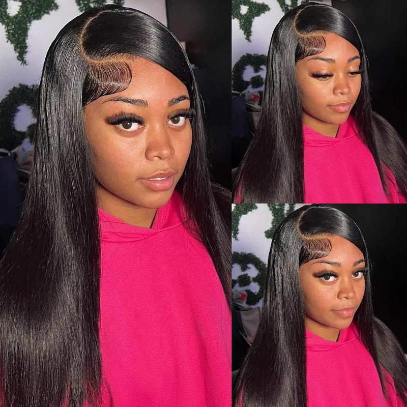$100 OFF | Code: SAVE100  Klaiyi 13x4 Silky Straight Lace Front Wig Human Hair