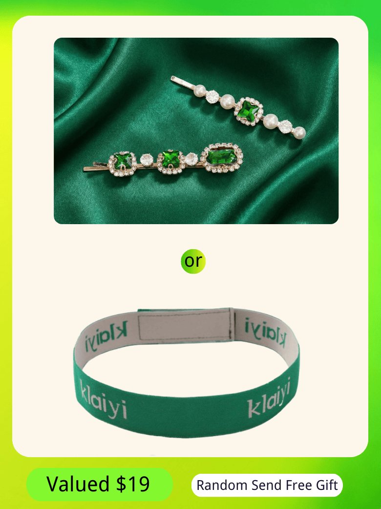 Klaiyi Free Gifts Elastic Headban And Alligator Clip Salon Perm Hair Dye Plastic Hairpin Wig Clip Haircut Partition Styling Clip Supplies