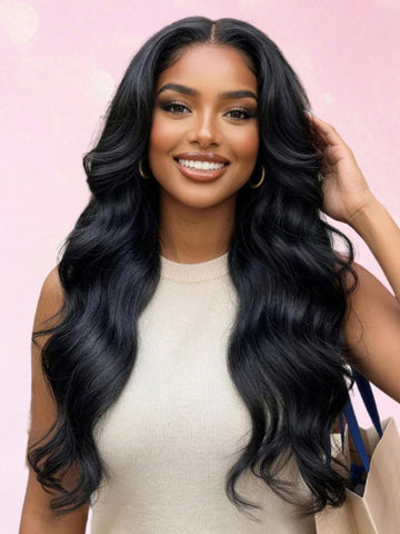 $109 Get 3 Wigs | Klaiyi  Buckle Dark Brown Color Bone Straight Wig + Body Wave + Jerry Curly Wig  Flash Sale