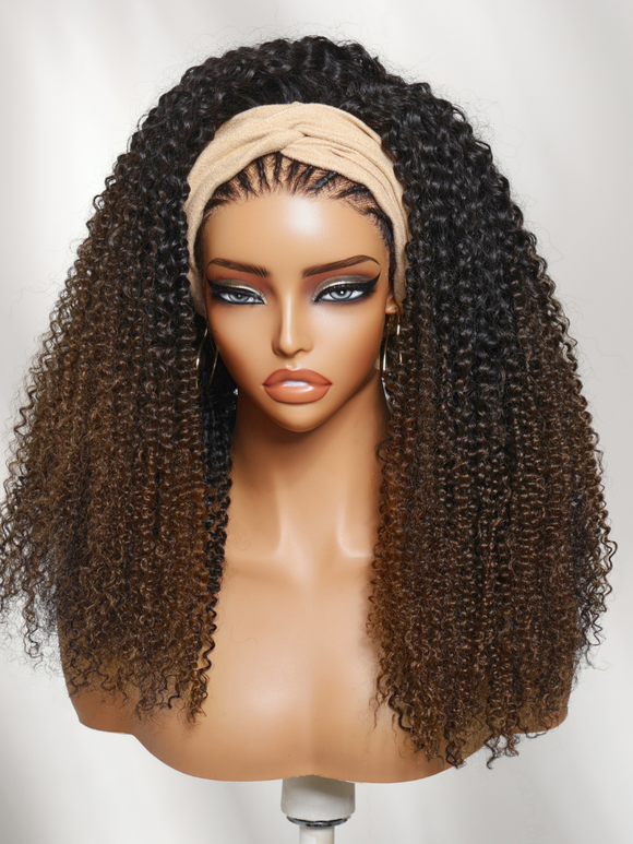 Perruque Klaiyi Ombre Brown Balayage Highlight Body Wave 7x5 Bye Bye Knots, précolorée, sans colle, en cheveux humains et dentelle. 
