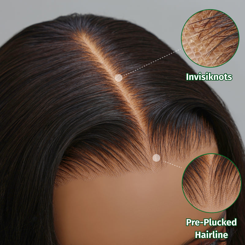 Klaiyi 250% Density 6x4.75 Bye Bye Knots Put On and Go Glueless Wig  Body Wave Pre Cut Lace Human Hair Wigs Flash Sale