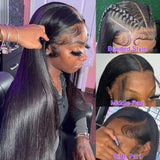 $100 OFF | Code: SAVE100  Klaiyi 13x4 Silky Straight Lace Front Wig Human Hair