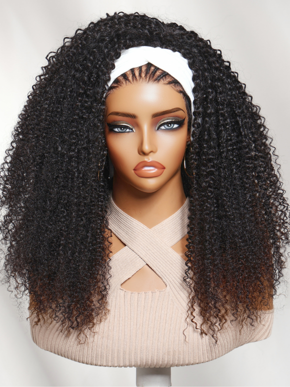 Perruque Klaiyi Ombre Brown Balayage Highlight Body Wave 7x5 Bye Bye Knots, précolorée, sans colle, en cheveux humains et dentelle. 