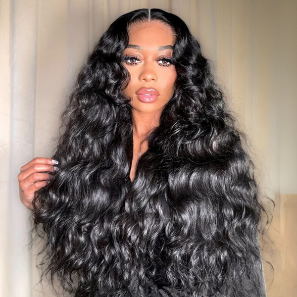 Subscribers Only | Klaiyi Mixing Curls Hair Natural Wavy & Loose Water Wave Mixed 7x5 Bye Bye Knots Put on and go Glueless Wig VIP Member Flash Sale