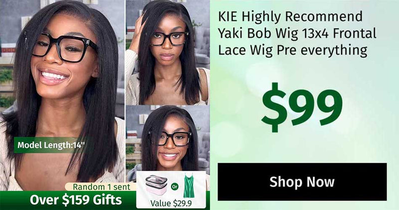 Wear Go Style Flash Sale | Klaiyi Glueless Yaki Straight 3/4 Half Wigs Human Hair No Lace Glueless Headband Wig Beginner Friendly