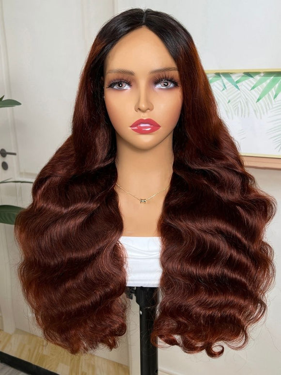 Perruque Klaiyi 7x5 sans colle, effet ondulé, boucles birmanes, pointes pré-coiffées torsadées et enroulées aux doigts, facile à poser, en cheveux humains naturels et sans colle. 