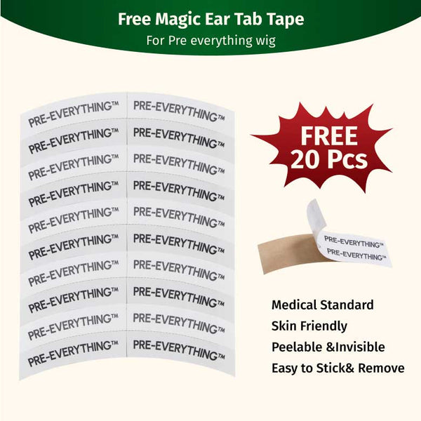 Klaiyi Free Gifts 13x4 Pre Everything/7x5 Bye Bye Knots Exclusive Magic Tape| Klaiyi Blue Double Sided Waterproof Lace Wigs Adhesive Tape Strips for Lace Front Wig 20 Pcs Flash Sale
