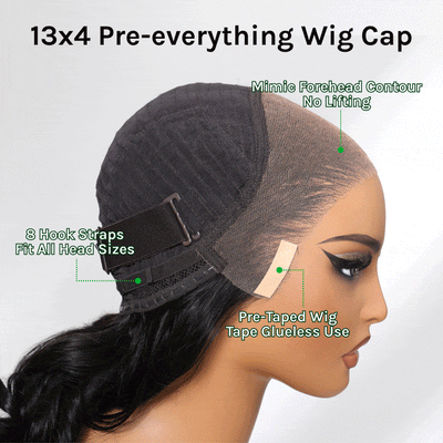 Klaiyi 13x4 Pre Everything 180% Density Lace Frontal Feathered Hairstyles Wig With Layered Haircuts