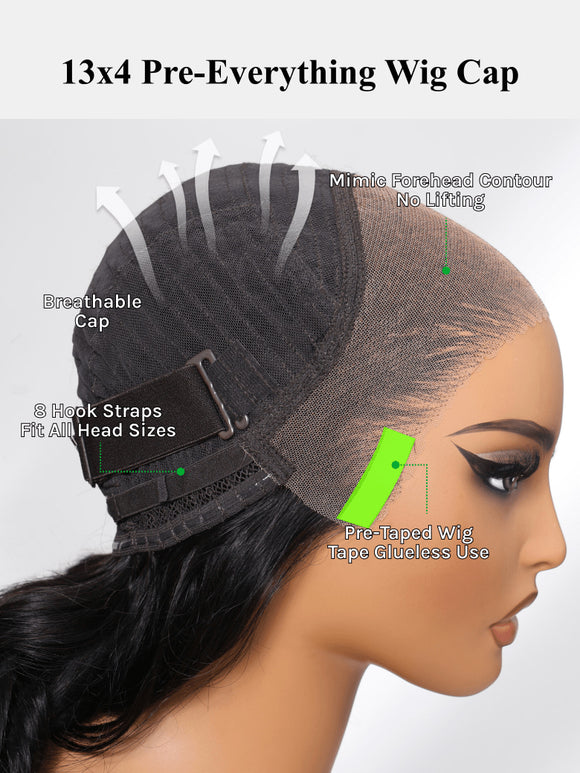 Extra 50% OFF Code:HALF50 | Klaiyi Ombre Chestnut Brown Yaki Straight Put On and Go Glueless Wig 7x5 Bye Bye Knots And 13x4 Lace Frontal Human Hair Wigs with Invisi Drawstring
