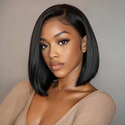 Klaiyi Put On and Go Glueless Bob Wig 13x4 Pre Everything/ 7×5 Bye Bye Knots Pre-Cut Lace Wig Beginner Friendly Flash Sale
