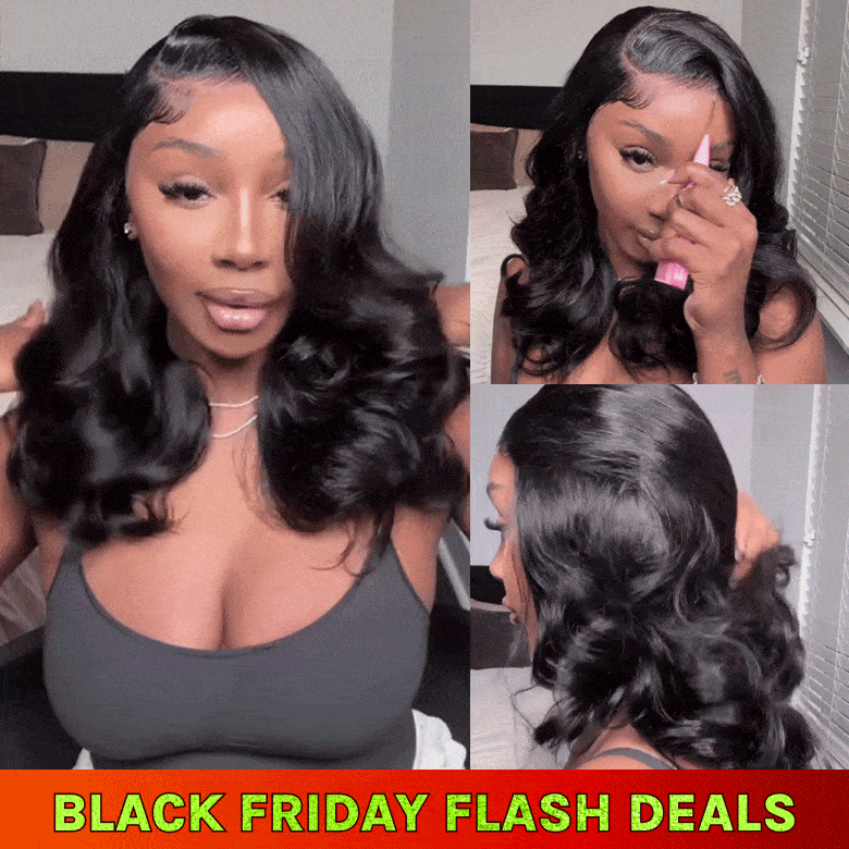 Klaiyi 13x4 Pre Everything 180% Density Lace Frontal Feathered Hairstyles Wig With Layered Haircuts