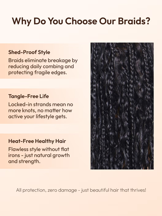 $99=36inch | Flash Sale Klaiyi 34inch Knotless Full Lace Box Braid Wig Boho Goddess Braided Wig with Baby Hair Curly Ends Wig