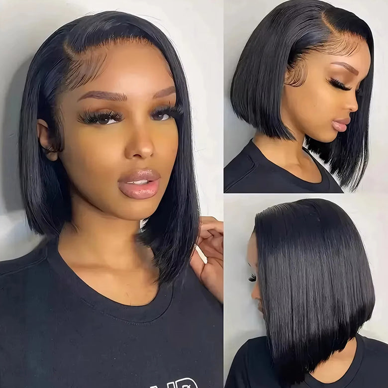 Klaiyi Put On and Go Glueless Bob Wig 13x4 Pre Everything/ 7×5 Bye Bye Knots Pre-Cut Lace Wig Beginner Friendly Flash Sale