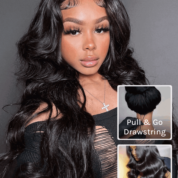 ✨Cathie  24” BLACK BODY WAVE LACE FRONT WIG *NWT*✨ HD Lace 13x4 Lace Front Wig Body Wave Undetected Lace  main image 2