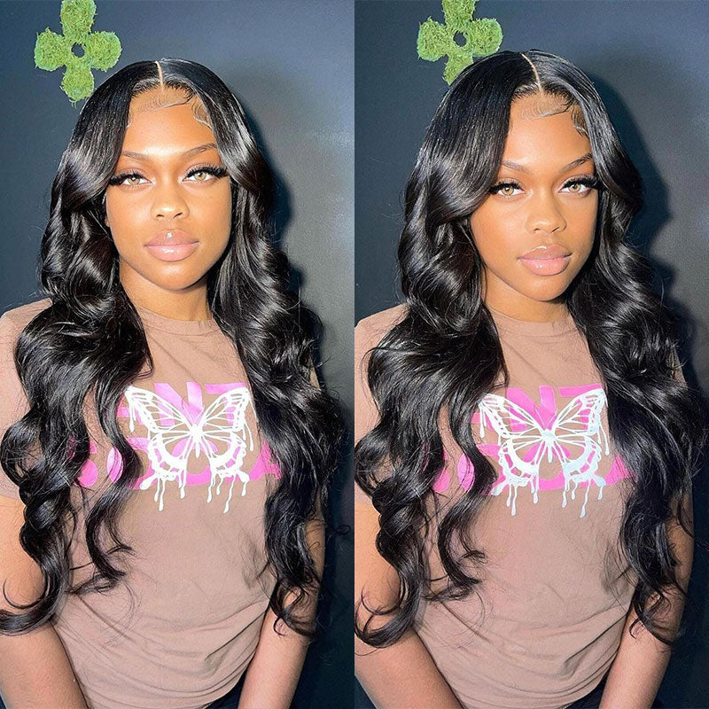 Extra 60% OFF | Klaiyi Pre-Cut Larger Size Lace Closure Put On and Go Wig  Body Wave Wigs