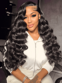 Klaiyi 7x5 Bye Bye Knots Put On and Go Wig Glueless Body Wave Human Hair Wigs Beginner Wig