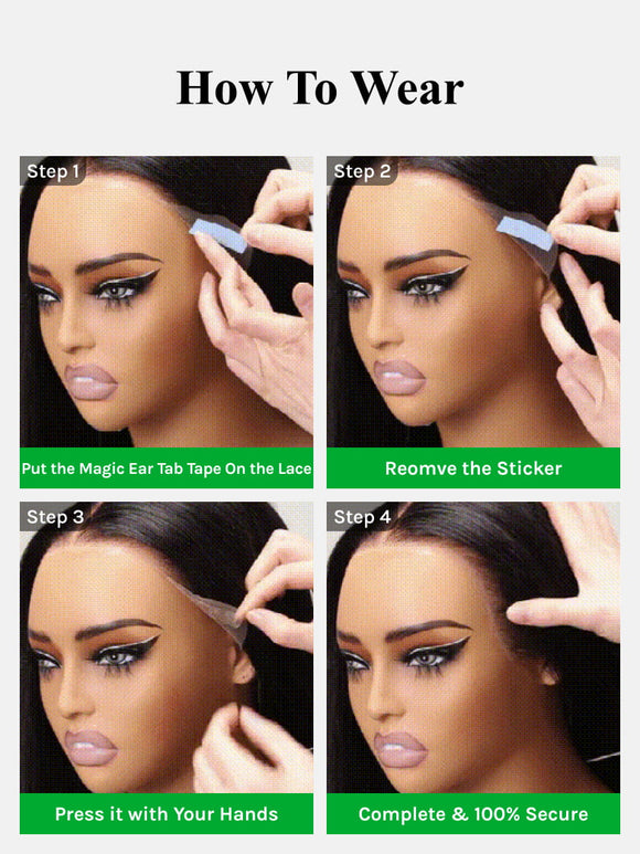 Perruque Klaiyi 7x5 Bye Bye Knots, facile à poser et à porter, sans colle, en cheveux humains ondulés, idéale pour débutantes.