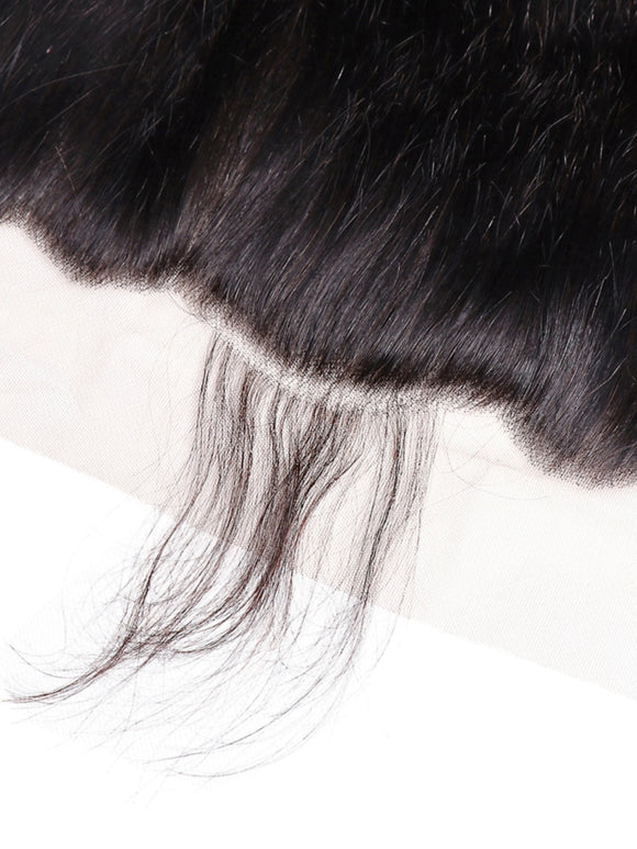 Klaiyi Body Wave Lace Frontal Closure Deals, 13*4 Ear to Ear, Free Part, 100% Virgin Human Hair