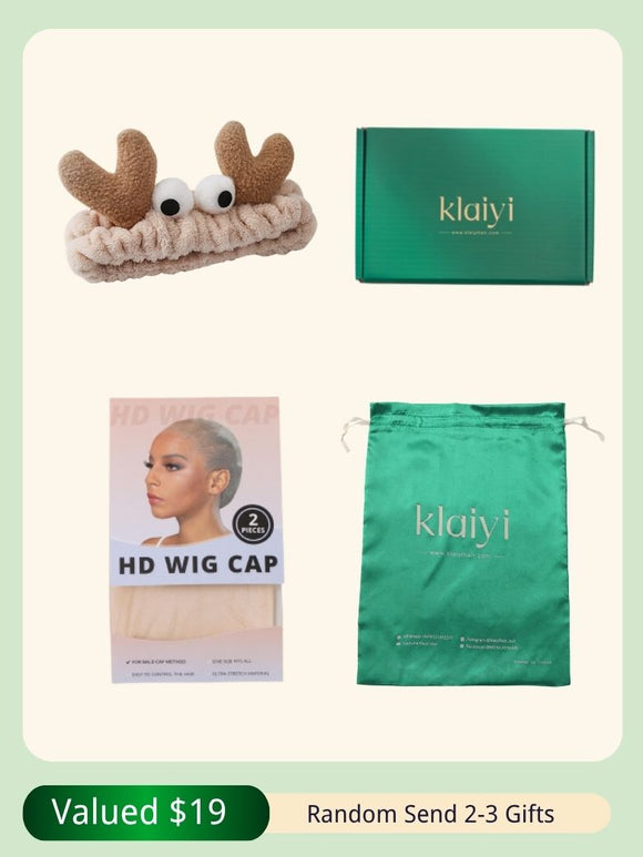 Klaiyi Free Gifts Package For Every Order, Random Send 2-3 Gifts Valued $19