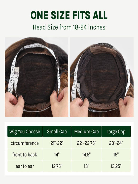 Double Wear Wig Ombre Chestnut Brown&Honey Blonde Yaki Straight Wig Flip & Go Fast Transformation 100% Human Hair Klaiyi Hair
