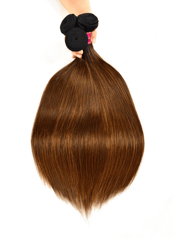 Klaiyi Ombre Dark Roots Balayage Color Silk Straight Human Hair Weaves Bundles Deal