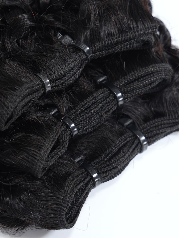 Klaiyi, mèches de cheveux humains bouclés birmans avec pointes twist out, 1/3/4 mèches - Vente flash