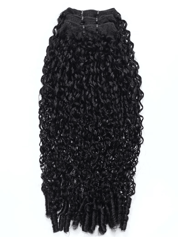 Klaiyi, mèches de cheveux humains bouclés birmans avec pointes twist out, 1/3/4 mèches - Vente flash