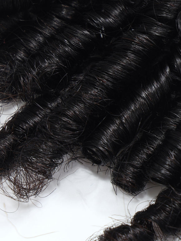 Klaiyi, mèches de cheveux humains bouclés birmans avec pointes twist out, 1/3/4 mèches - Vente flash