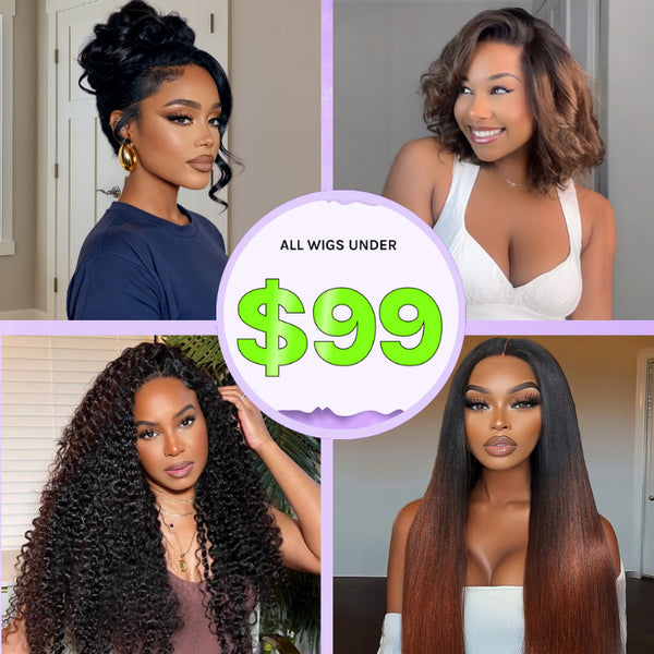 All Wigs Under $99 | Klaiyi Friday Special Offer Glueless Lace Wigs Under $99 Flash Sale