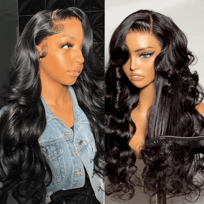 Klaiyi 7x5 Bye Bye Knots /13x4 Drawstring Body Wave Glueless Human Hair Wig Flash Sale