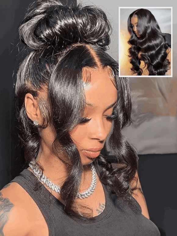 $100 OFF| Code: SAVE100 Klaiyi 13x4 Drawstring Pre-Cut Lace Front Super Secure 3D Body Wave Pre-Everything Wig