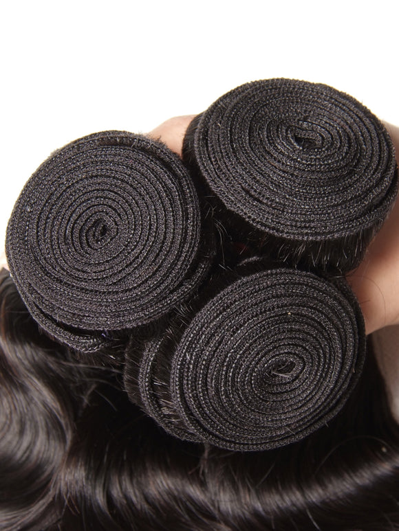 Klaiyi Brazilian Hair Body Wave Human Virgin Hair Weft 3 or 4 Bundles/Pack