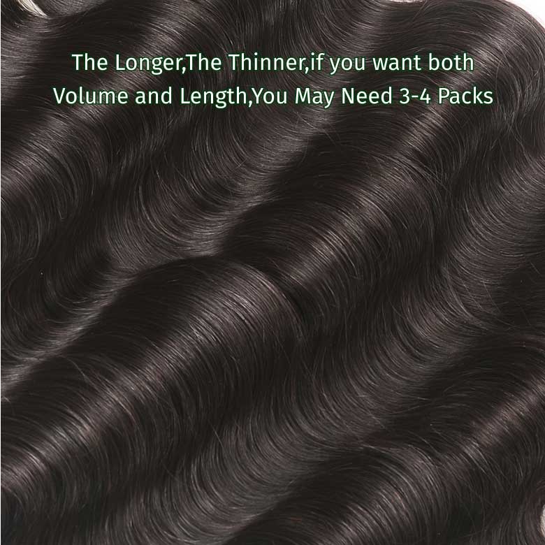 Klaiyi Hair 3 Bundles Body Wave Virgin Hair 100% Unprocessed Human Hair Extension Deals