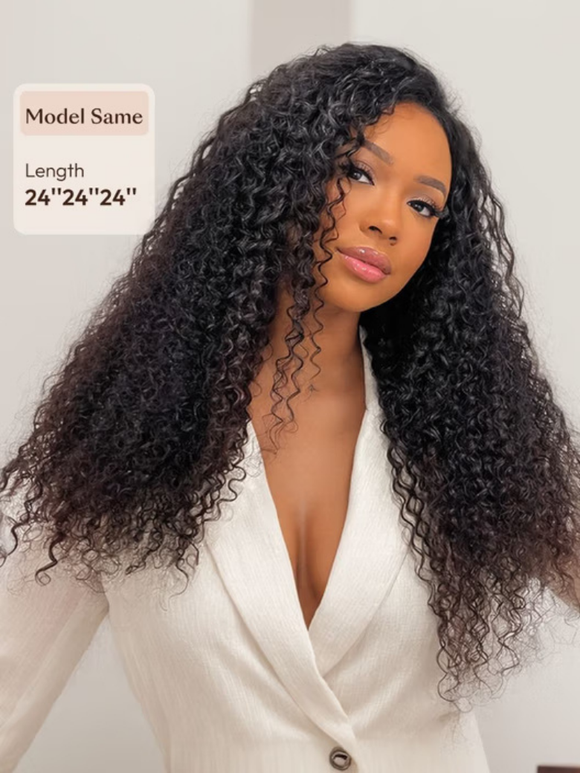 Klaiyi Hair 3 Bundles 100% Virgin Human Hair Curly Wave Hair Weft Deals Jerry Curly Flash Sale