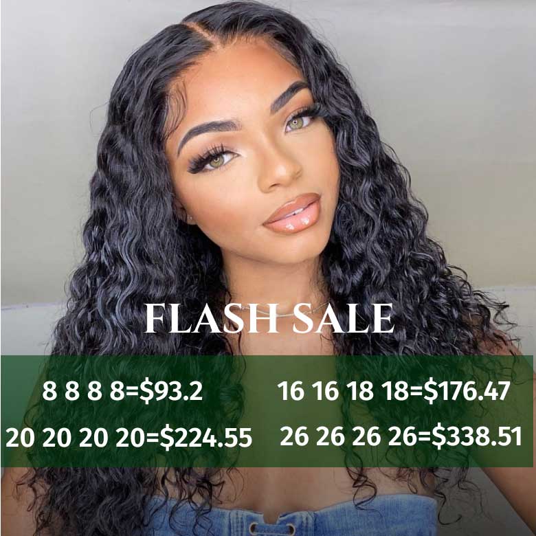 Klaiyi Hair Malaysian Natural Wave Virgin Human Hair Bundles 4 Pieces/pack Natural Color