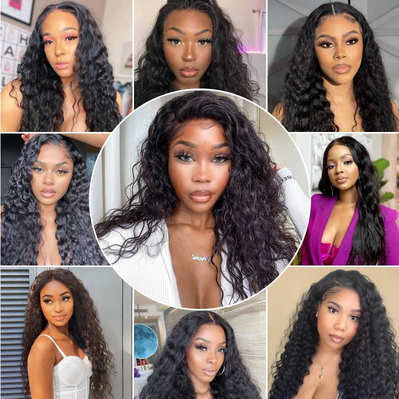 Klaiyi Hair Malaysian Natural Wave Virgin Human Hair Bundles 4 Pieces/pack Natural Color